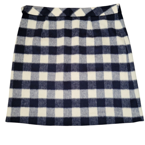 Brooks Brothers Red Fleece Checkered Skirt Women's. Size 10 Waist 32" Length 20" - Picture 2 of 6